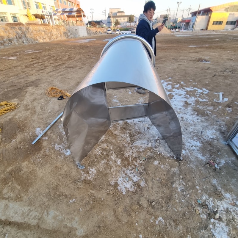 학교 스텐 자바라 정문 덮개 찌그러졌을때 1시간만에 교체복원 후기